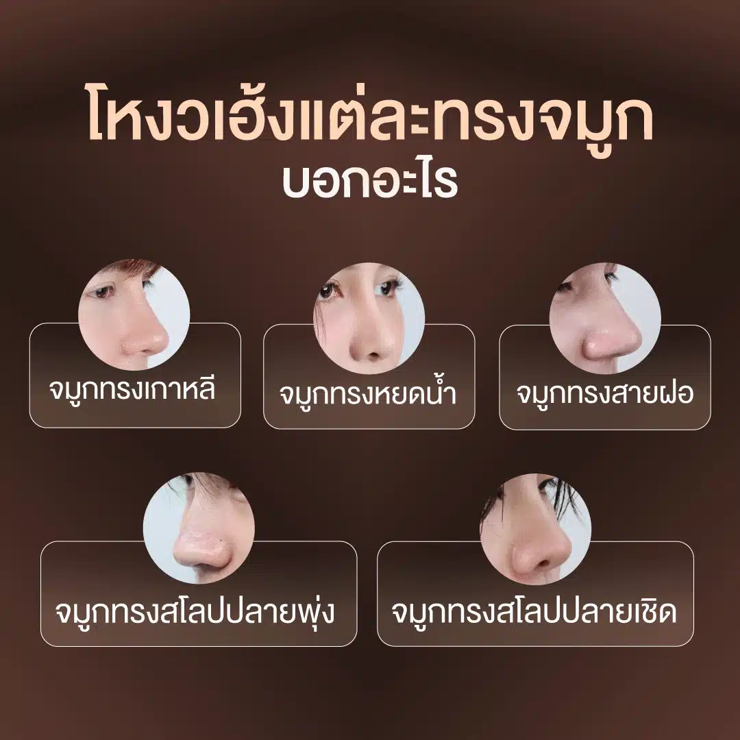 โหงวเฮ้งแต่ละทรงจมูก บอกอะไร