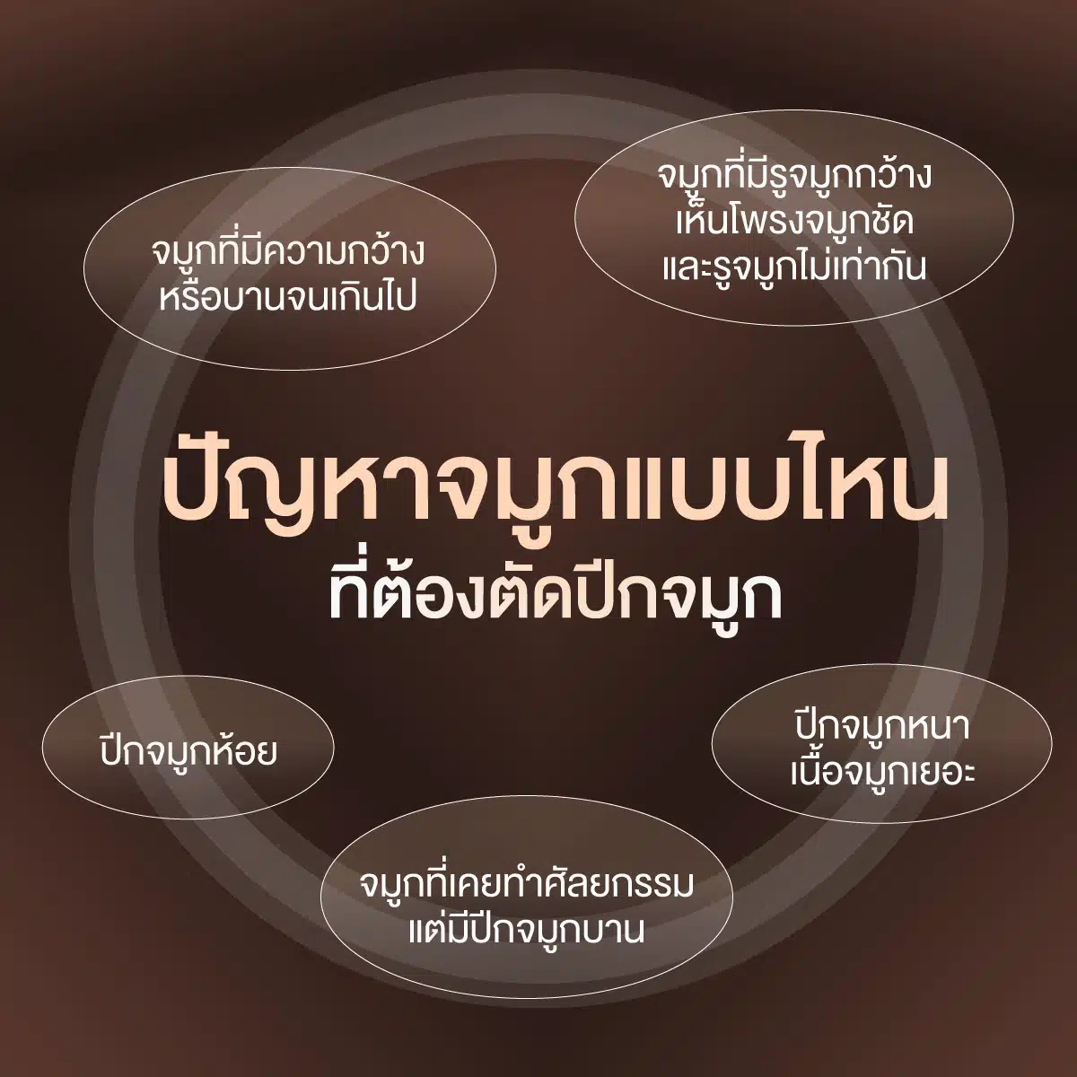 ปัญหาจมูกแบบไหน ทำให้ต้องตัดปีกจมูก