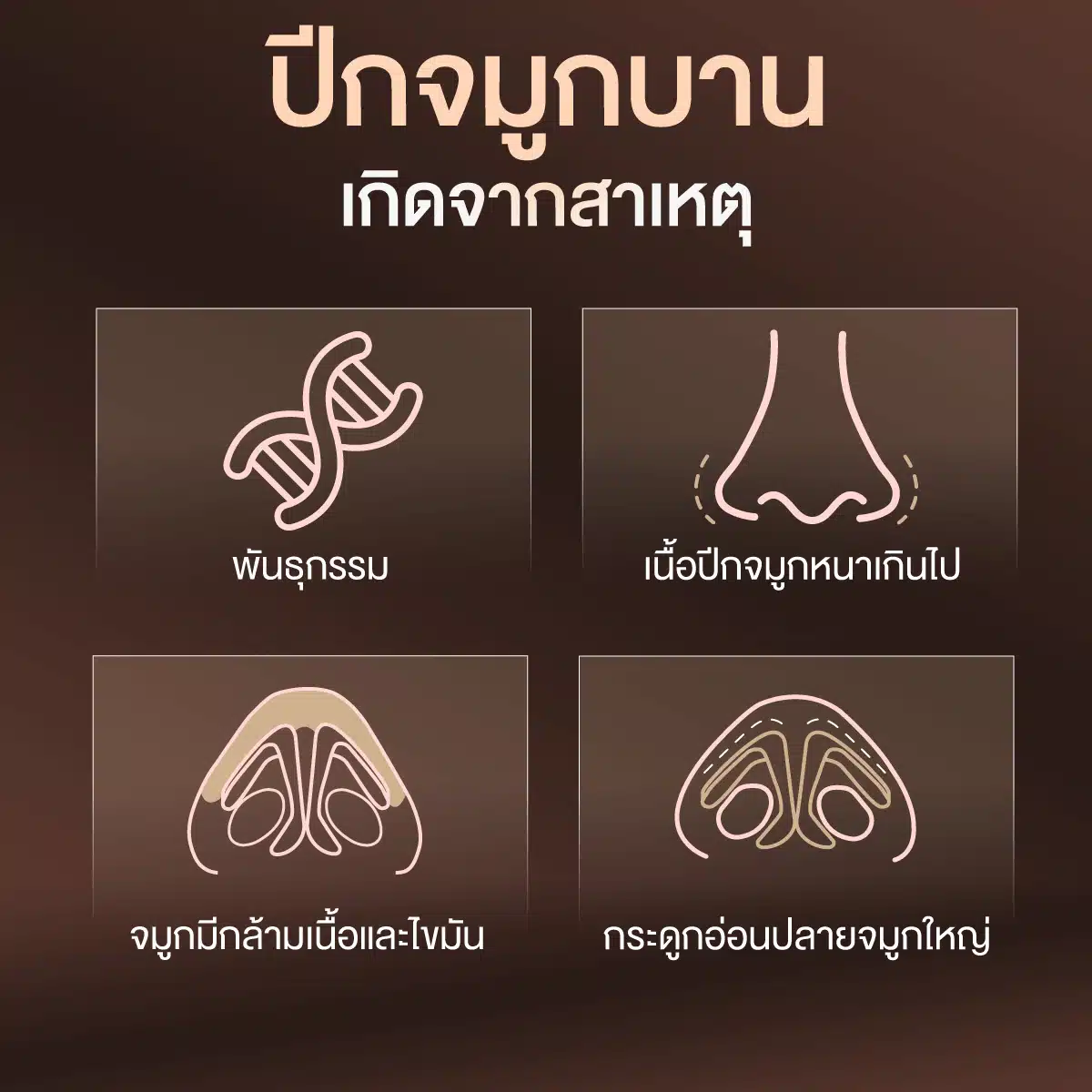 ปีกจมูกบานเกิดจากสาเหตุอะไร